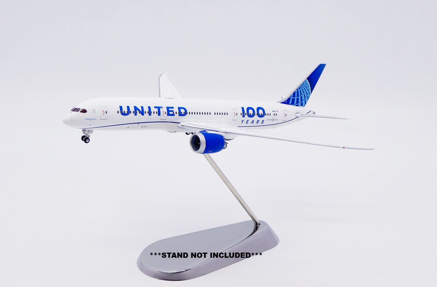 Pre - Order Gemini Jets GJUAL2228 1:400 United Airlines Boeing 787 - 9 "100 Years" Special Scheme N61101