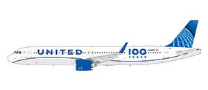 Pre - Order Gemini Jets GJUAL2424 1:400 United A321neo 100 Years