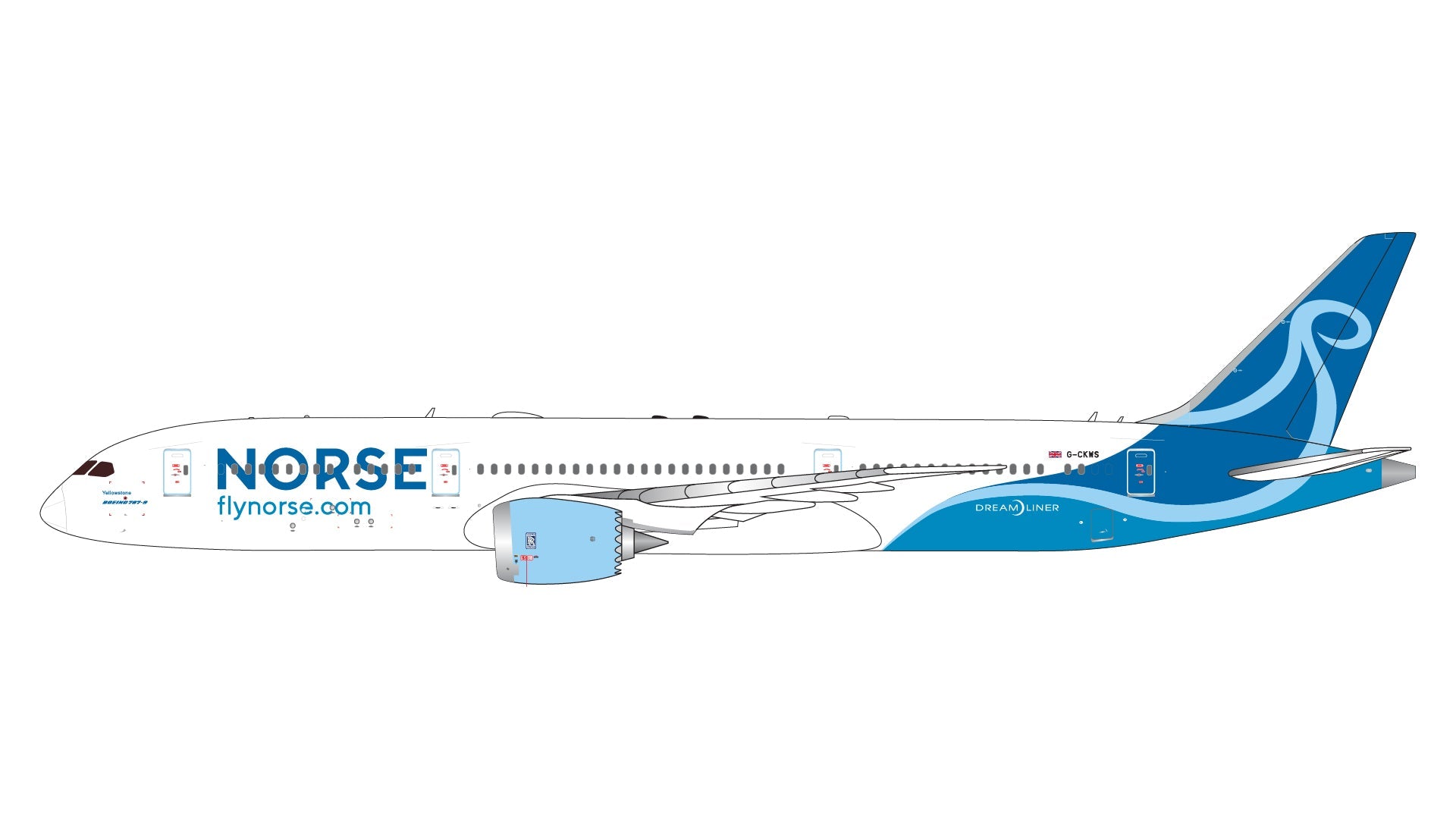 Gemini Jets GJUBT2373 1:400 Norse Atlantic Airways UK B787-9 G