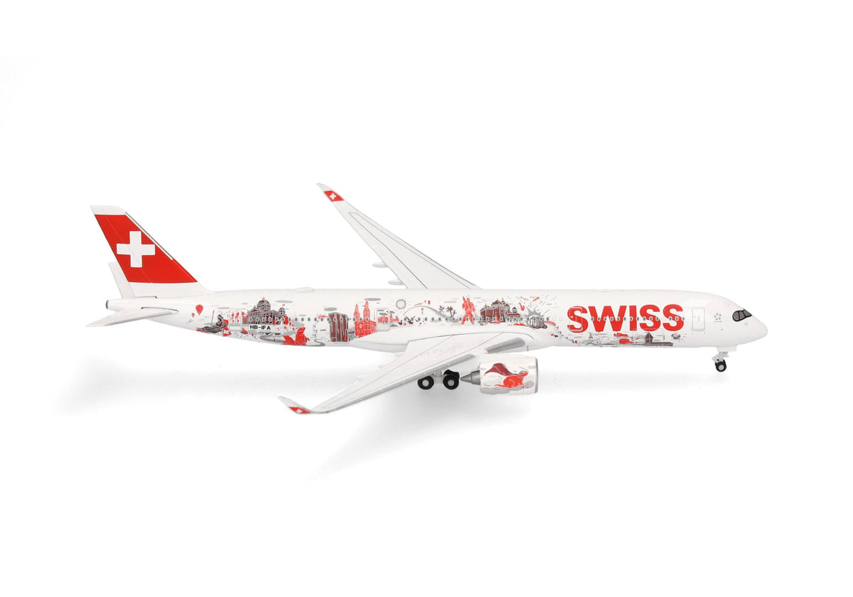 Pre-Order Herpa Wings 538350 1:500 Swiss International Air Lines Airbus A350-900 "Wanderlust" HB-IFA