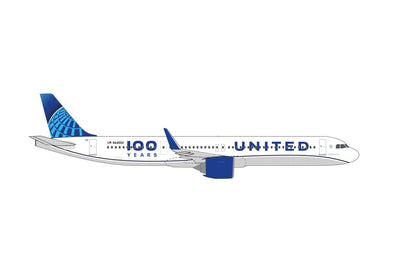 Pre-Order Herpa Wings 539388 1:500 United Airlines Airbus A321neo "100 Years"