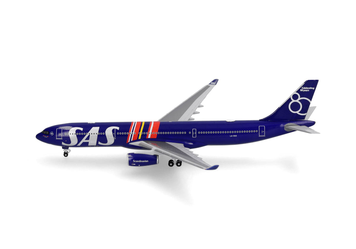 Pre-Order Herpa Wings 539623 1:500 SAS Scandinavian Airlines Airbus A330-300 "80 Years" LN-RKR