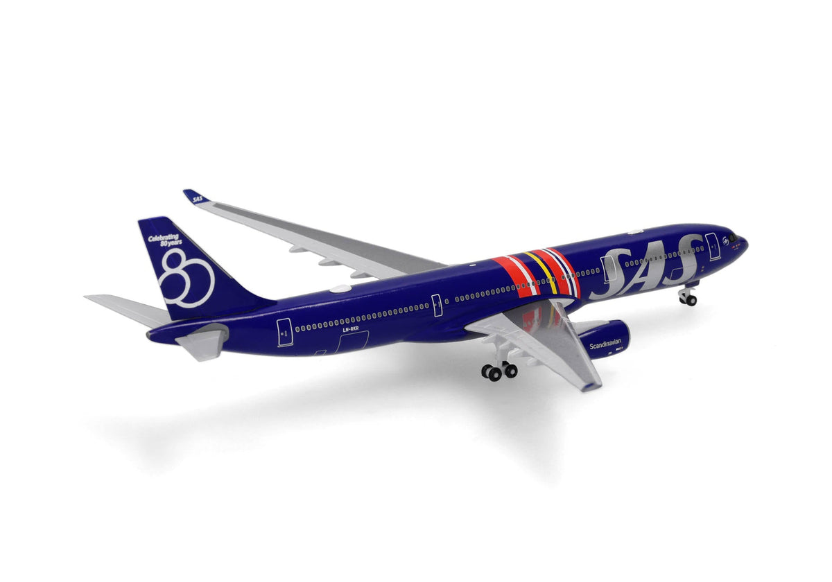 Pre-Order Herpa Wings 539623 1:500 SAS Scandinavian Airlines Airbus A330-300 "80 Years" LN-RKR