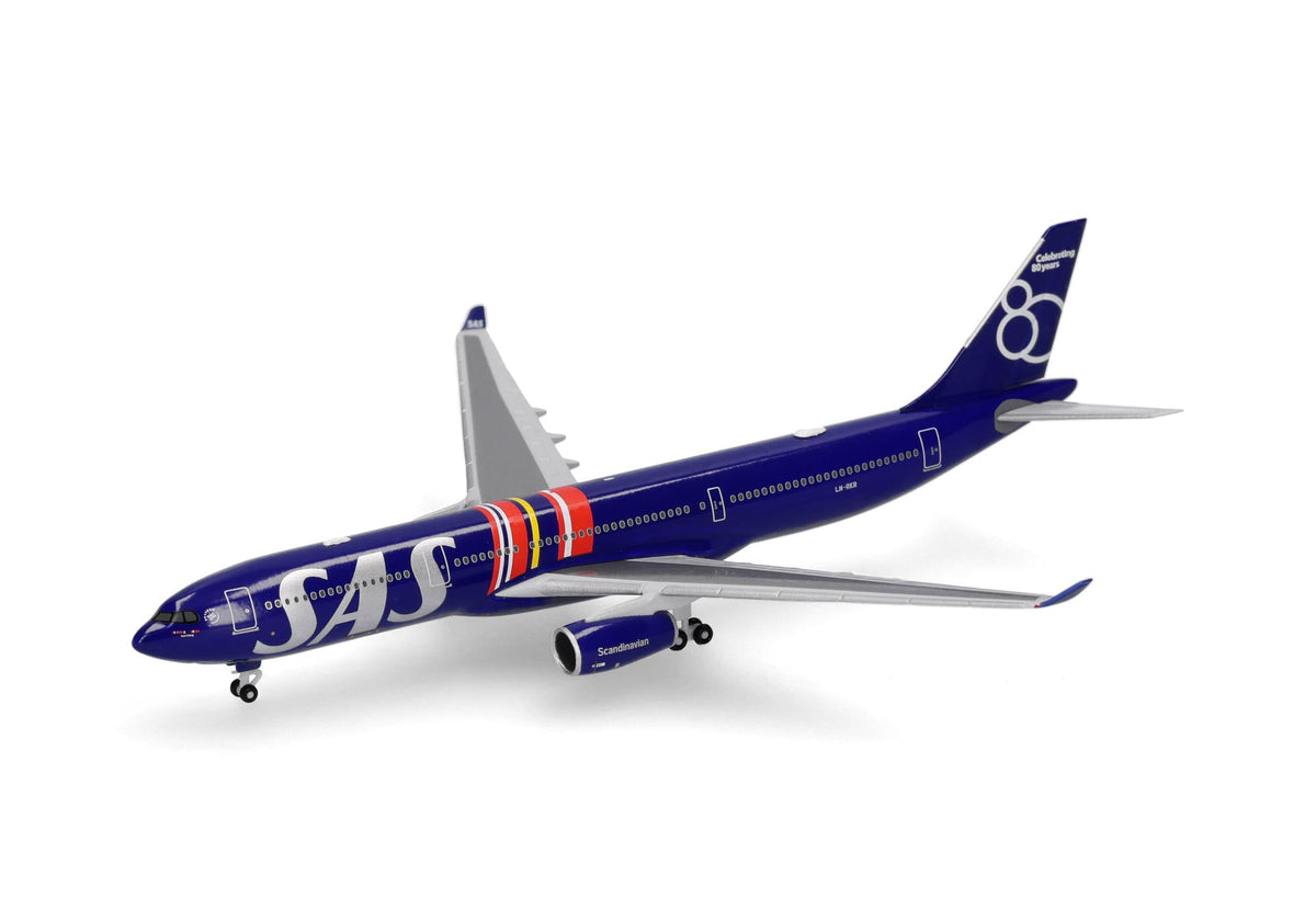 Pre-Order Herpa Wings 539623 1:500 SAS Scandinavian Airlines Airbus A330-300 "80 Years" LN-RKR
