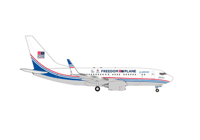Pre-Order Herpa Wings 539890 1:500 Boeing 737-700 BBJ "Freedom Plane" N836BA