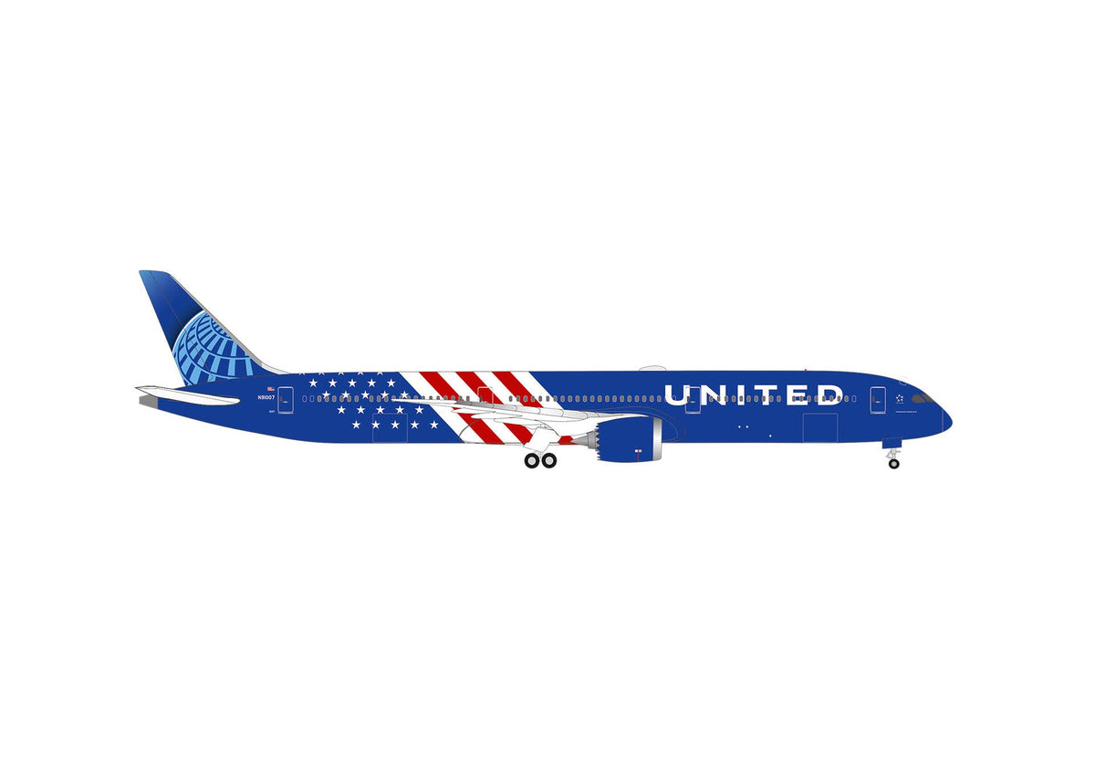Pre-Order Herpa Wings 539906 1:500 United Airlines Boeing 787-10 "America 250" N91007