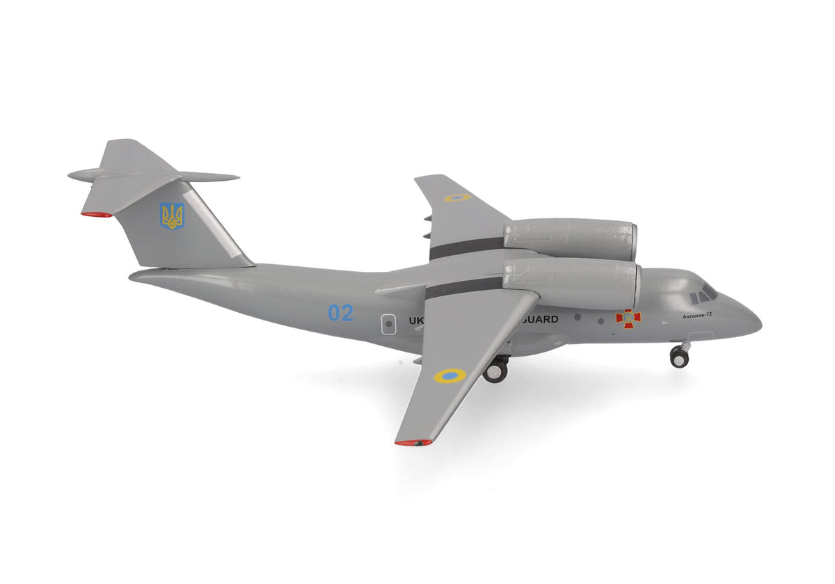 Pre - Order Herpa Wings 573627 1:200 Ukraine National Guard Antonov AN - 72 02 blue