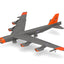 Pre - Order Herpa Wings 573726 1:200 U.S. Air Force Boeing B - 52H Stratofortress - 49th Test and Evaluation Sqn - "Test orange" livery