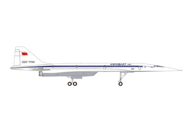 Pre - Order Herpa Wings 573870 1:200 Tupolev Design Bureau Tupolev TU - 144S, Le Bourget 1975
