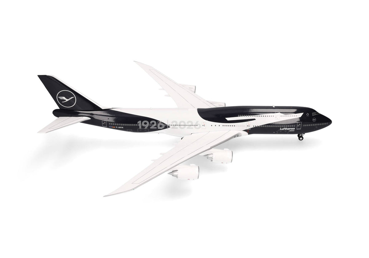 Pre-Order Herpa Wings 574129 1:200 Lufthansa Boeing 747-8 "100 Years" D-ABYN "Niedersachsen" Plastic Model