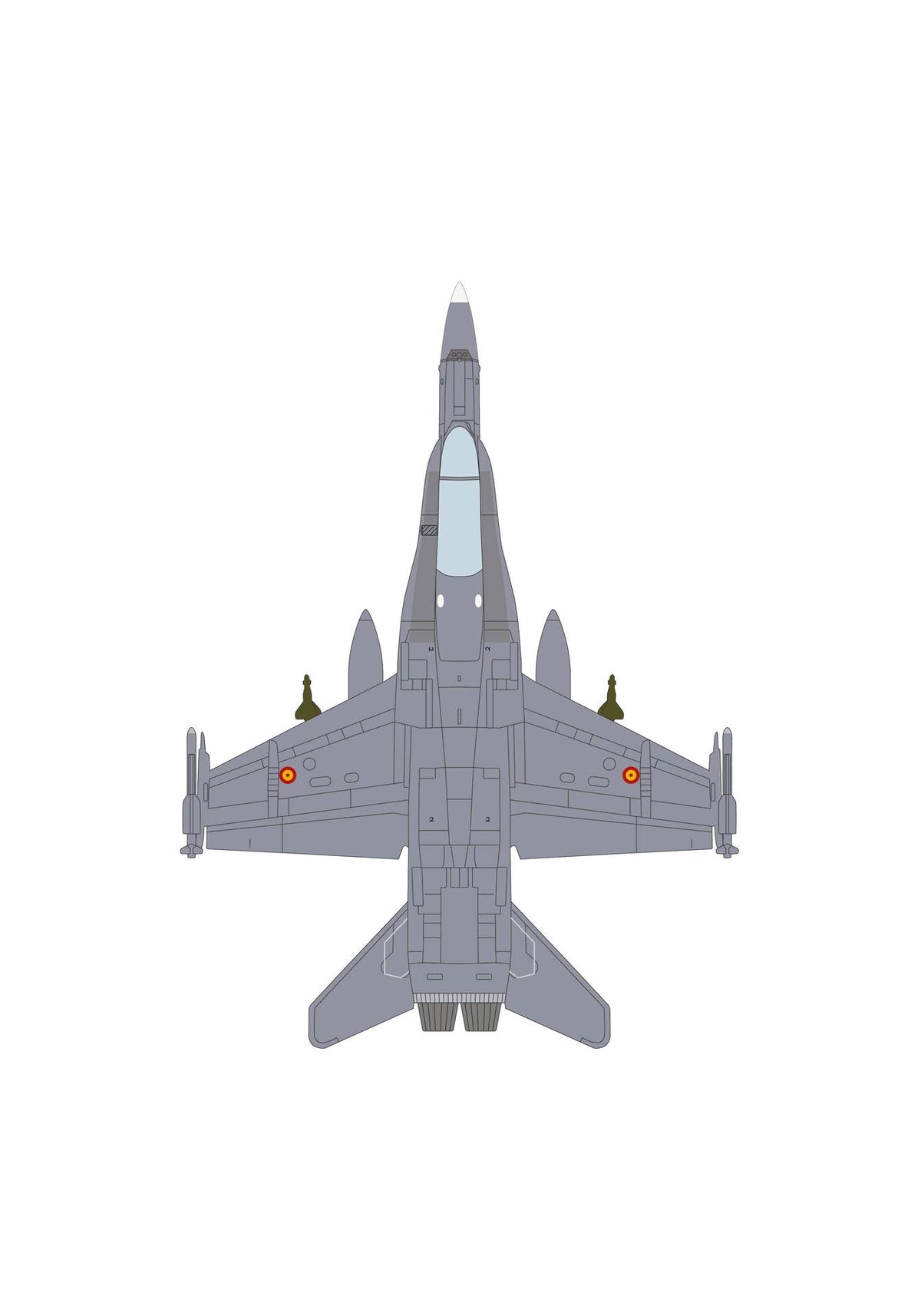 Pre-Order Herpa Wings 574228 1:200 Spanish Air Force EF-18 Hornet Ala 12 Torrejon C.15-72