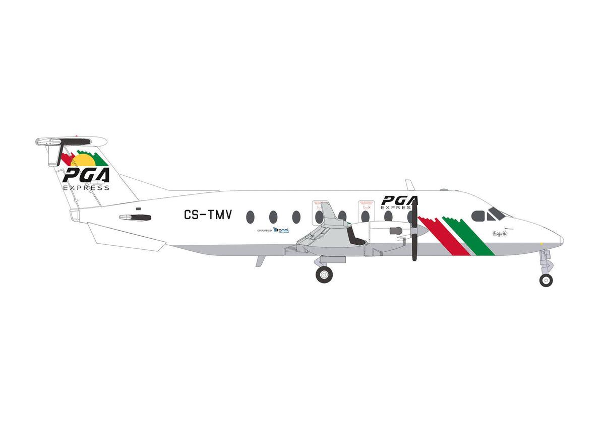 Pre-Order Herpa Wings 574266 1:200 PGA Express Beechcraft 1900D CS-TMV "Esquilo"