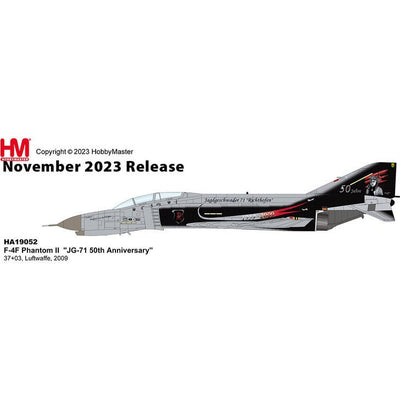 Pre - Order Hobby Master HA19052 1:72 Luftwaffe F - 4F JG - 71 50th Anniversary