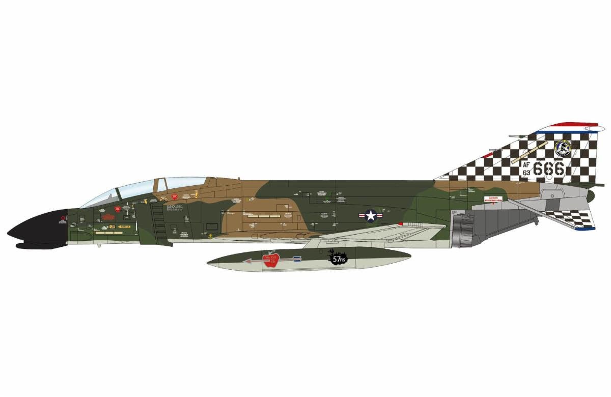 Pre - Order Hobby Master HA19082 1:72 F - 4C Phantom II "Wiliam Tell" 63 - 7666, 57th FIS, USAF, Iceland, 1977