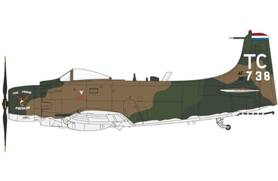 Pre - Order Hobby Master HA2922 1:72 Douglas A - 1H "The Proud American" 52 - 139738, 1st SOS, NKP Royal Thai AFB, June 1972