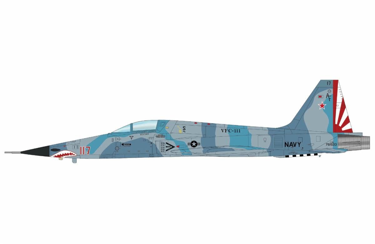 Pre - Order Hobby Master HA3384 1:72 F - 5N "Adversary Fighter" Red 117, 761533, VFC - 111, 2017