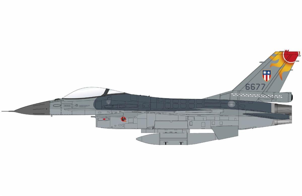 Pre - Order Hobby Master HA38071 1:72 F - 16A "China Burma India Theater", 6677, 26th TFG, 401st TFW, ROCAF, Hsinchu AB, 2015