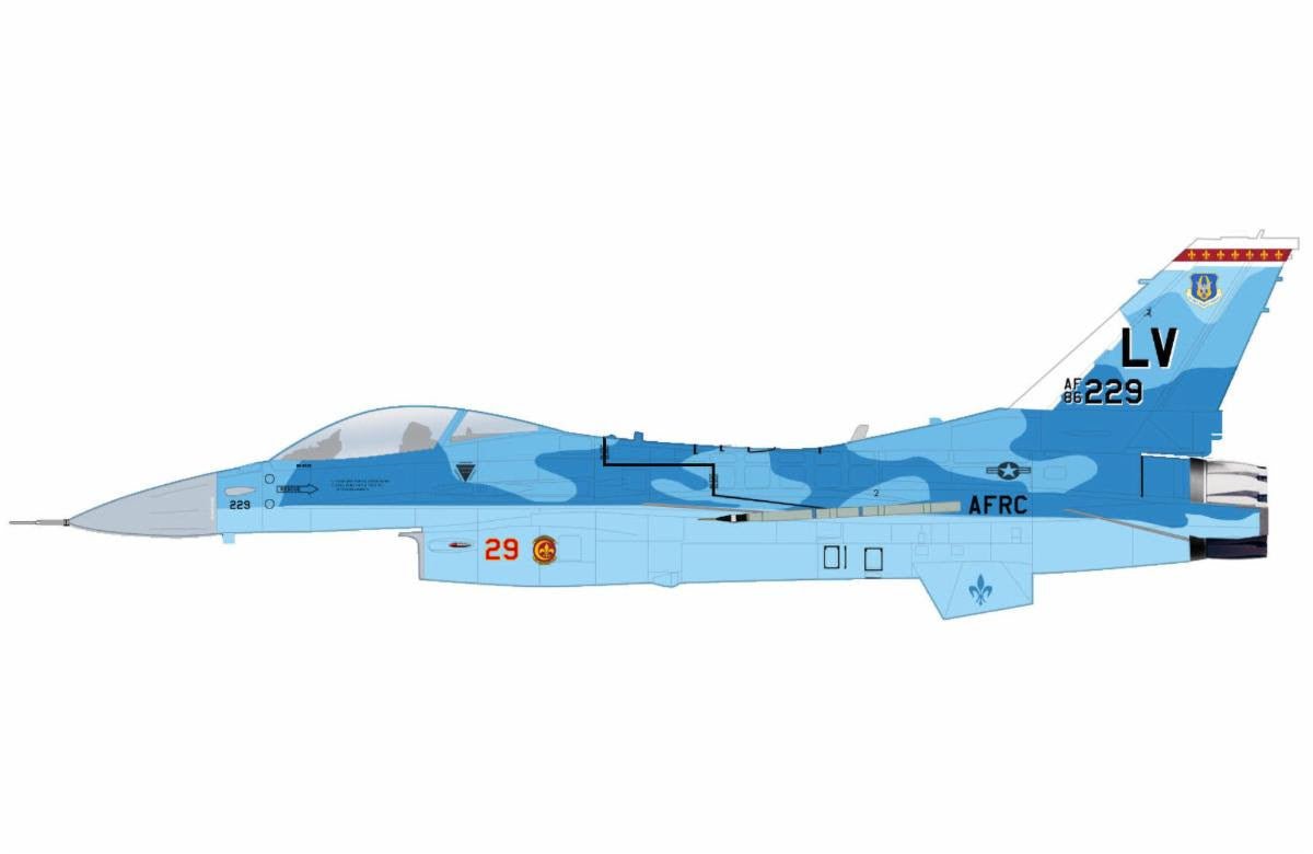 Pre-Order Hobby Master HA38087 1:72 F-16C "Fullback Aggressor" 706 AGRS, AFRC, USAF (what if scheme)