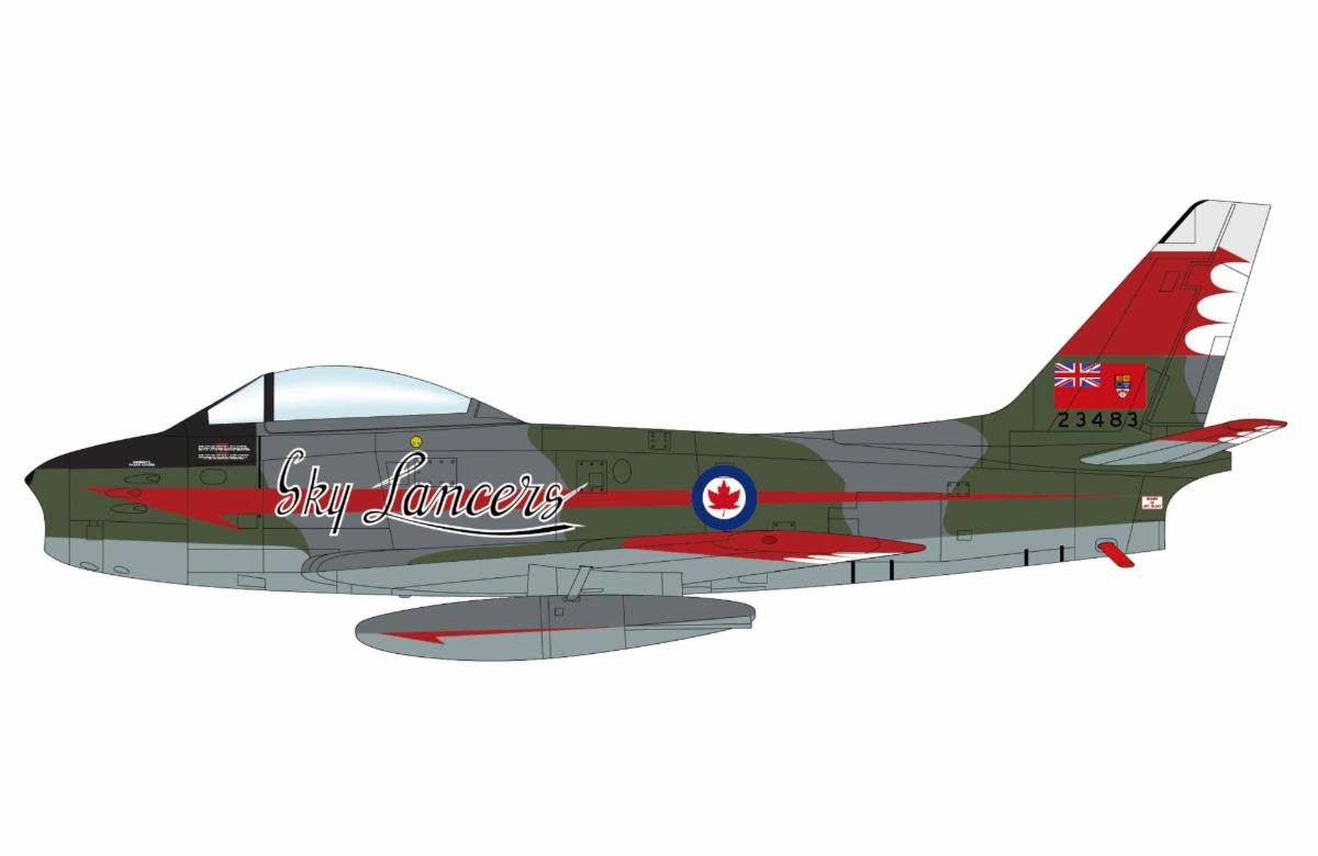 Pre - Order Hobby Master HA4325 1:72 Sabre Mk.5 "Sky Lancers" 23483, RCAF, 1956