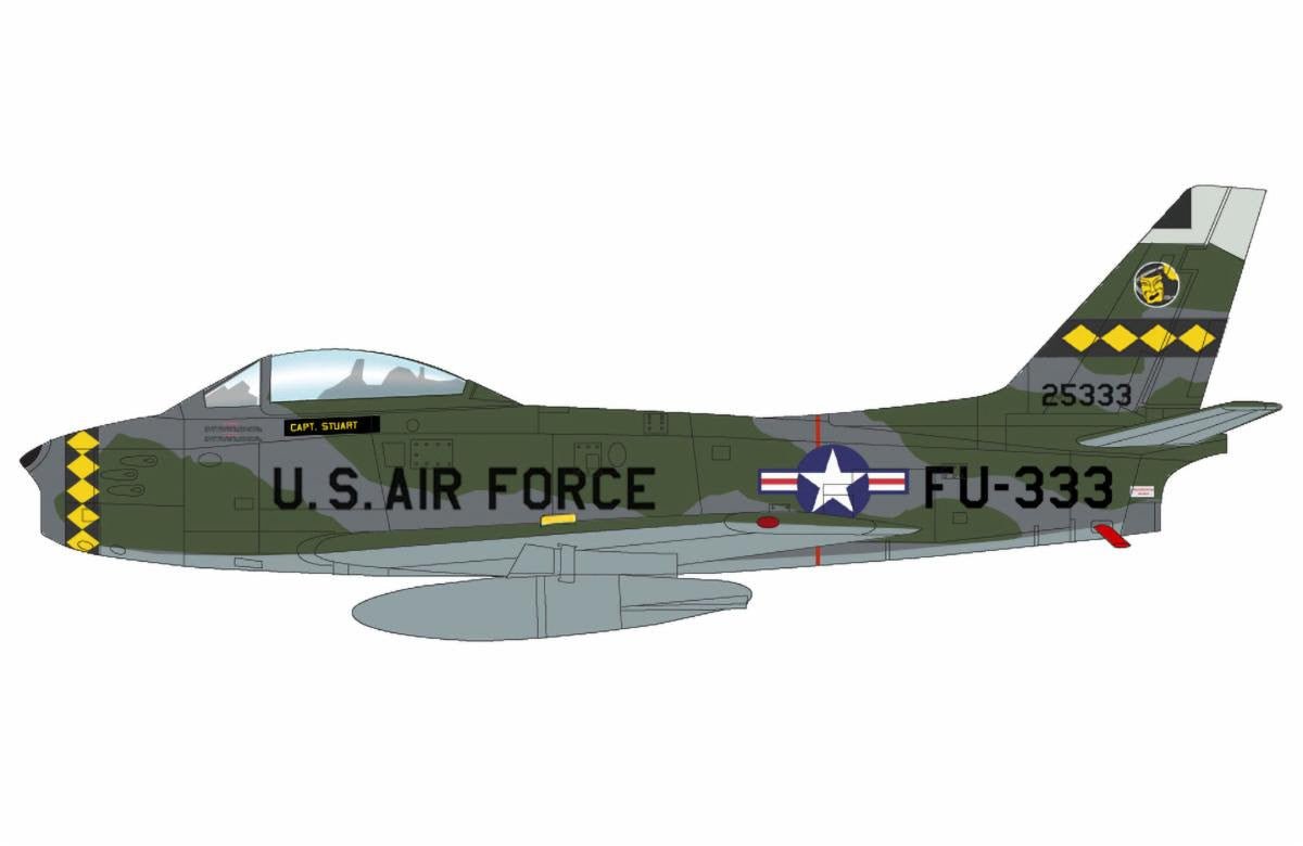 Pre - Order Hobby Master HA4333 1:72 F - 86F USAFE 25333, 461st Fighter Day Sqn., West Germany, 1955