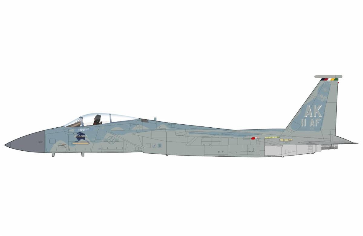 Pre - Order Hobby Master HA4574 1:72 F - 15C Eagle 85 - 0111, 11th AF, Elmendorf AFB, Alaska