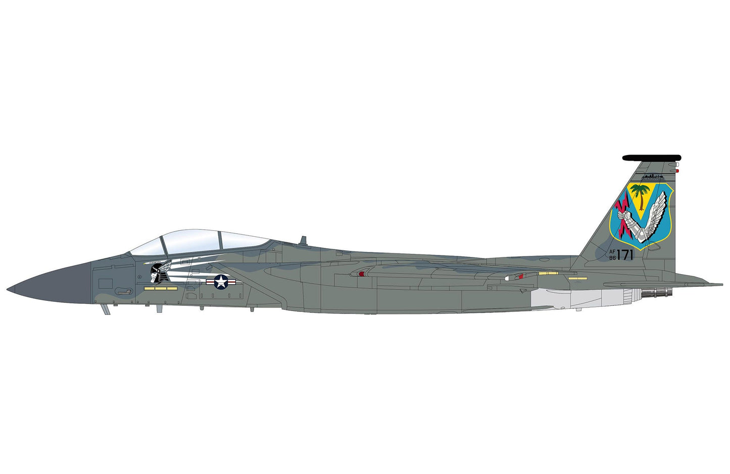 Pre - Order Hobby Master HA4578 1:72 F - 15C "Florida ANG 7th Anniversary" 86 - 0171, USAF, Sept 2022