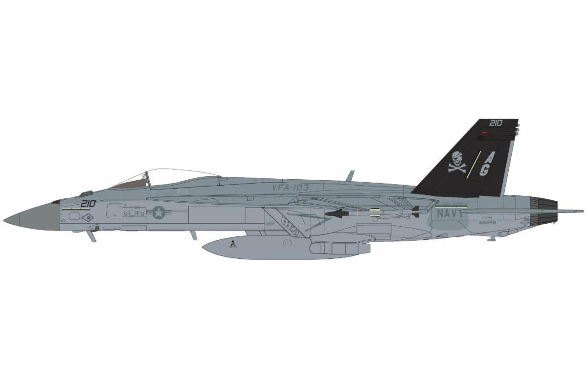 Pre-Order Hobby Master HA5148 1:72 F/A-18E "Jolly Rogers" 166649, VFA-103, US Navy, 2023