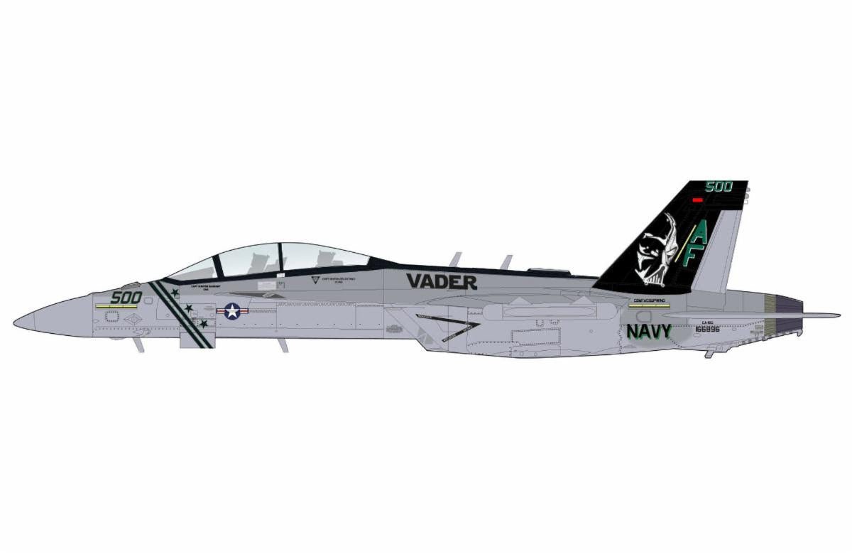 Pre - Order Hobby Master HA5159 1:72 EA - 18 Growler 166896, VAQ - 209, US Navy, 2024