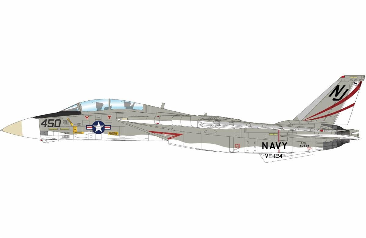 Pre - Order Hobby Master HA5262 1:72 F - 14A Tomcat 160658, VFA - 124 "Gunfighters", Oct 1978