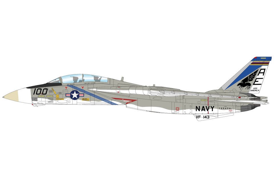 Pre - Order Hobby Master HA5263 1:72 F - 14A "Tomcat" 159434, VF - 143 "Punkin Dogs", NAS Oceana, Virginia, 1976