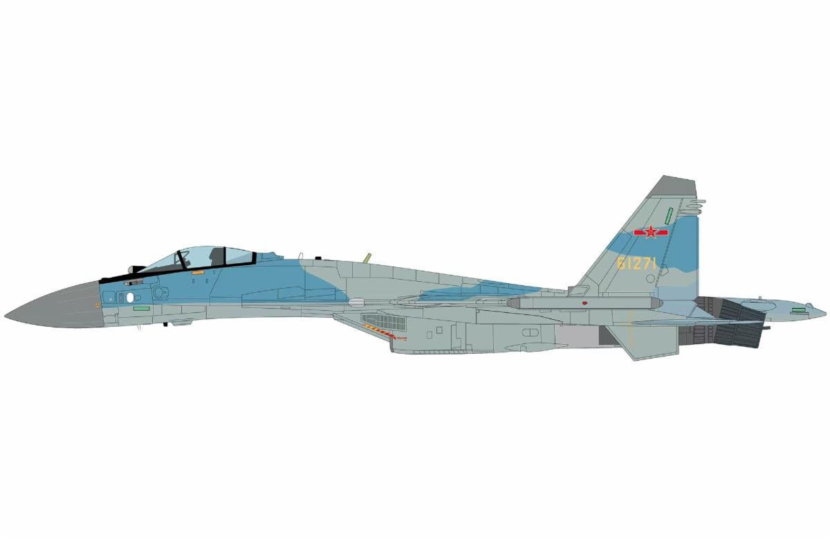 Pre - Order Hobby Master HA5716 1:72 Su - 35S Flanker E, 61271, PLAAF, China (w/ 2 x PL - 17, 4 x R - 77M)
