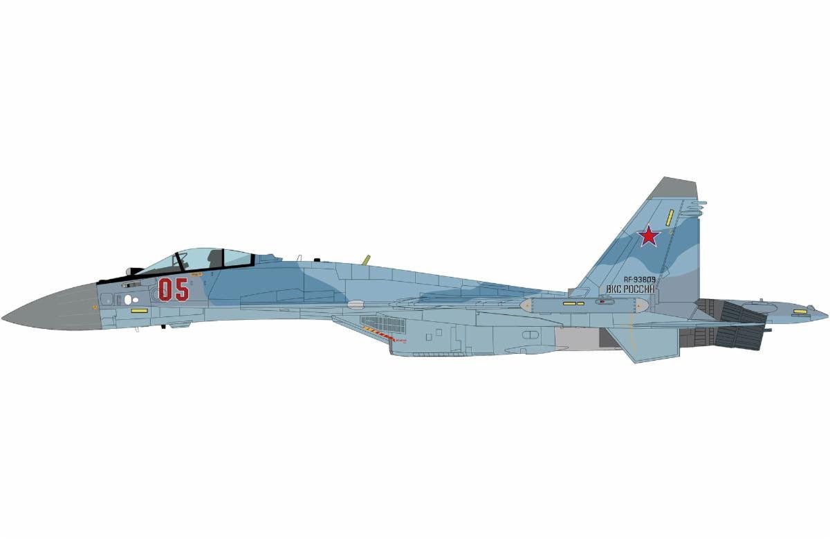 Pre - Order Hobby Master HA5718 1:72 Su - 35S Flanker E, Red 05/RF - 93809, Russian Air Force, 2025, (w/Khibiny - U ECM pods)
