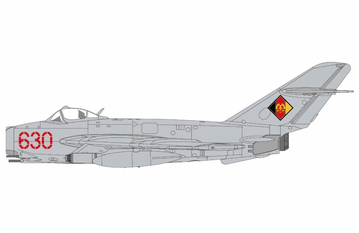 Pre - Order Hobby Master HA5914 1:72 MIG - 17F Fresco C 630, JBG - 37, DDR, Dreitz 1969 (w/ UB - 16 - 57)