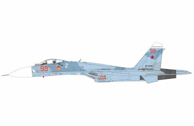 Pre - Order Hobby Master HA6019 1:72 Su - 27P Flanker B Red 98/RF - 33753, Russian Navy, 2020s