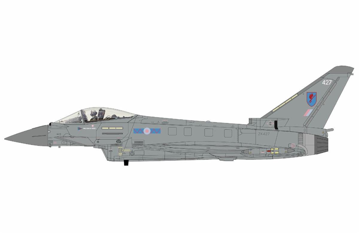 Pre - Order Hobby Master HA6625 1:72 Eurofighter Typhoon “The MacRobert Fighter” ZK427, No. 6 Sqn., RAF Lossiemouth, 2023