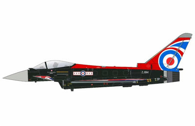 Pre - Order Hobby Master HA6629b 1:72 Eurofighter Typhoon "Blackjack" ZJ914, RAF, 2021 (w/generic box, 2 x empty pylon, 1 x center fuel tank )