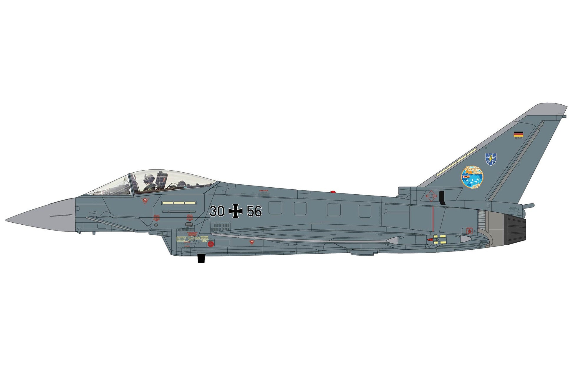 Pre - Order Hobby Master HA6635 1:72 Eurofighter EF2000 "Pacific Skies" 30+56, TaktLwG 73, 2024