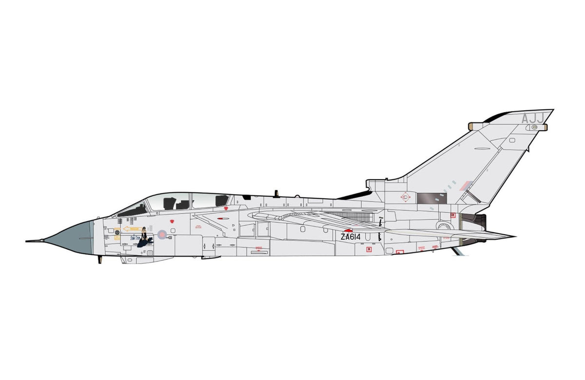 Pre-Order Hobby Master HA6735 1:72 Tornado GR.4 "It's Show Time" ZD614/AJ-J, No. 617 Sqn., Kuwait 2003 (w/2 x Storm Shadow missiles)
