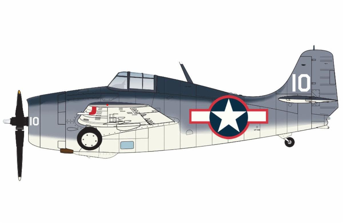 Pre-Order Hobby Master HA8911 1:48 F4F-4 Wildcat "Operation Leader" Lt (jg). Dean S Laird, USS Ranger, Oct, 1943