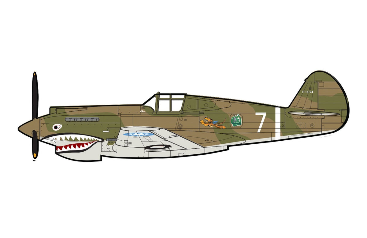Pre-Order Hobby Master HA9208 1:48 Hawk 81-A2 "AVG" No.7, flown by R. Nealey, 1st Pursuit Sqn., June 1942