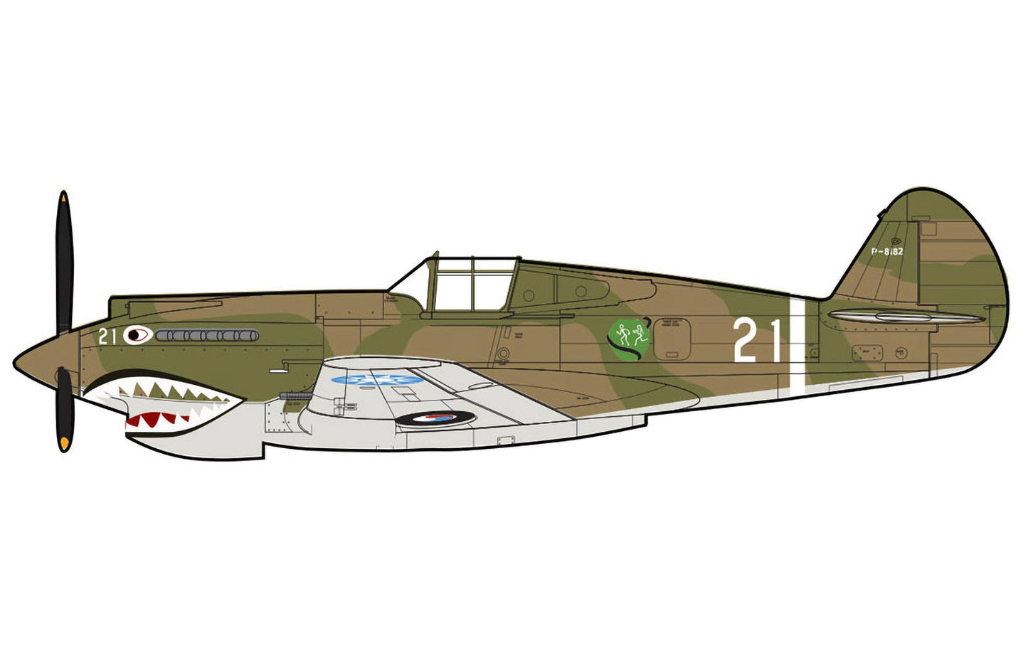 Pre - Order Hobby Master HA9209 1:48 Hawk 81A - 2 "AVG" No.21, flown by Greg Boyinton, 1st Pursuit Sqn., Jan 1942