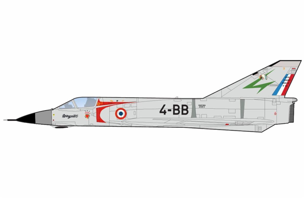 Pre-Order Hobby Master HA9854 1:72 Mirage IIIE 4-BB, Squadron EC 1/4, French AF, 1967