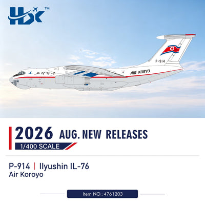 Pre-Order HX Models 4761203 1:400 Air Koroyo IL76TD P-914