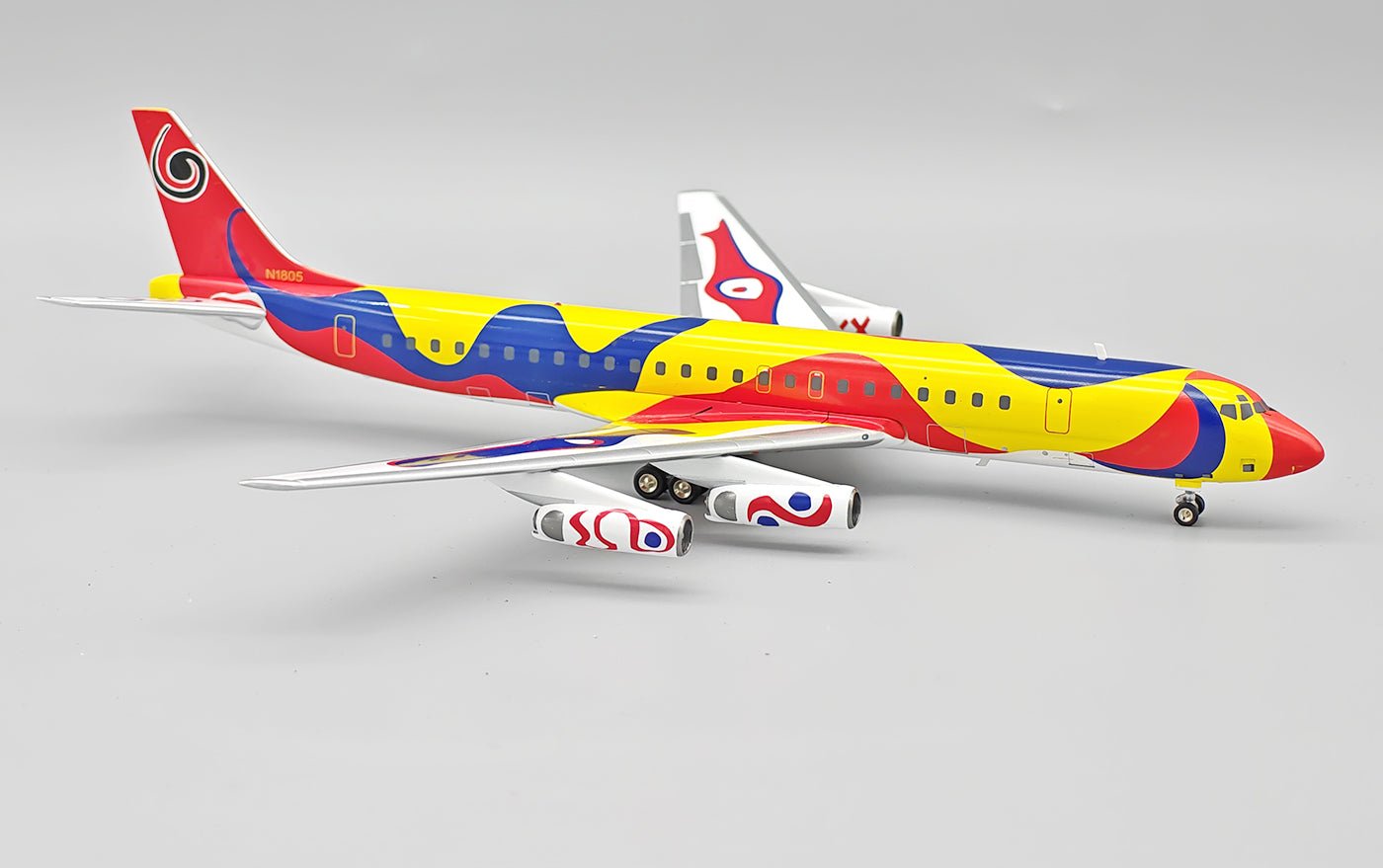 Pre - Order Inflight IF862BN1124 1:200 Braniff International Airways DC - 8 - 62 CALDER N1805