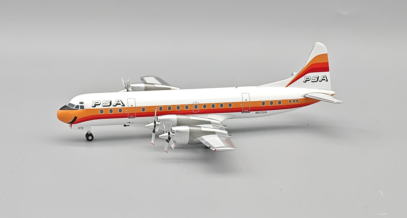 Pre - Order InFlight200 188 - 118 1:200 PSA - Pacific Southwest Airlines Lockheed L - 188A Electra N6118A
