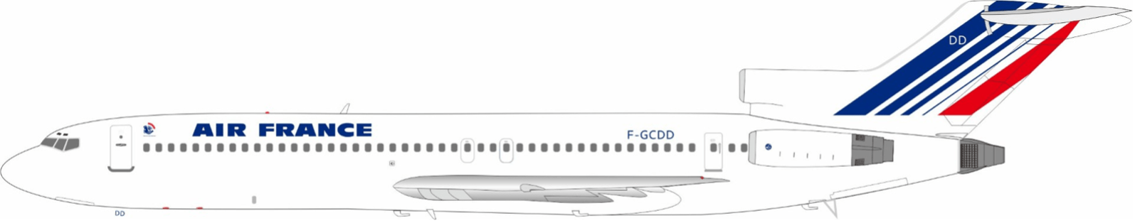 Pre - Order InFlight200 56268 Air France Boeing 727 - 228/Adv F - GCDD