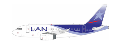 Pre - Order InFlight200 IF318LA1125 1:200 LAN Airlines Airbus A318 - 121 CC - CZR