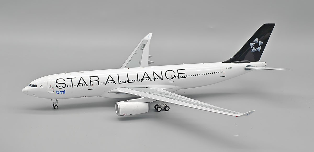 Pre - Order InFlight200 IF332BMWBM 1:200 Star Alliance (BMI British Midland) Airbus A330 - 243 G - WWBM