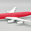 Pre - Order InFlight200 IF702BN1125 1:200 Braniff International Boeing 707 - 227 Super Jet N7075 - Red