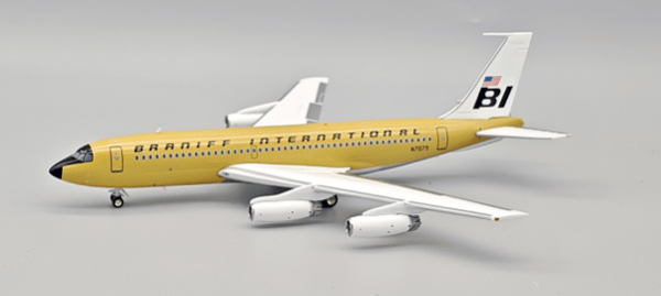 Pre - Order InFlight200 IF720BN0825 1:200 Boeing 720 - 027 Super Jet BRANIFF 720 N7079 – Beige